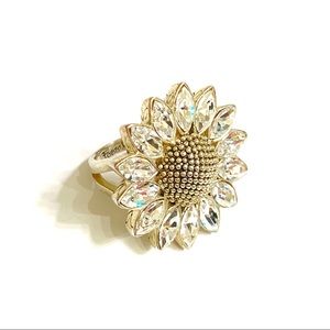 Fossil Glitz Vintage Inspired Daisy Ring Size 7